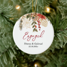 Betrokken Red Flowers Kerstmis