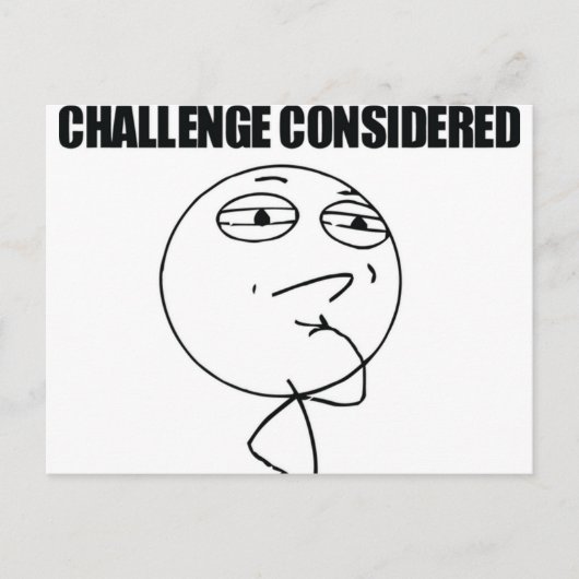 Betrokken uitdaging briefkaart (Voorkant)