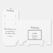 Betrokkenheid Party Chique Script Elegant Groot Wi Bedankdoosjes (Ongevouwen)