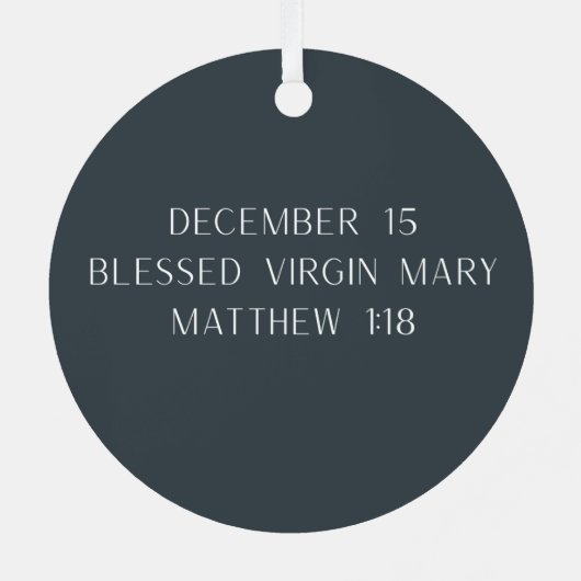 Betrothal of Mary and Joseph Advent Jesse Tree Metalen Ornament (Achterkant)