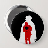 Betrouwbaar geïnformeerd ronde button 4,0 cm (Voorkant /achterkant)