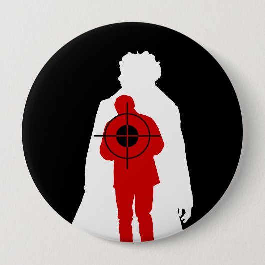 Betrouwbaar geïnformeerd ronde button 4,0 cm (Voorkant)