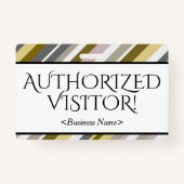 Betrouwbaar "GEMACHTIGD VISITOR!" Badge (Voorkant)