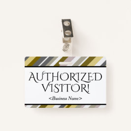 Betrouwbaar "GEMACHTIGD VISITOR!" Badge