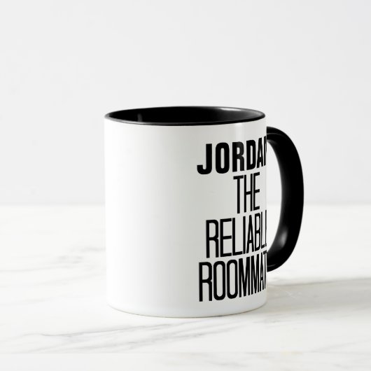 Betrouwbaar kamergenaat mok (Voorkant rechts)