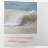 Betrouwbaar Red Corporate Drieluik Kaart (Binnenzijde eerst)