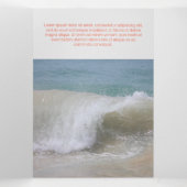 Betrouwbaar Red Corporate Drieluik Kaart (Binnenkant midden)