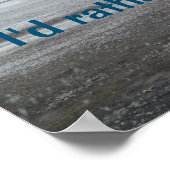 Betrouwbaar station in het Afbeelding van de winte Poster (Hoek)