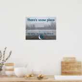 Betrouwbaar station in het Afbeelding van de winte Poster (Keuken)