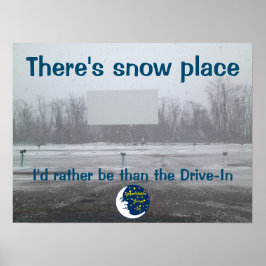 Betrouwbaar station in het Afbeelding van de winte Poster