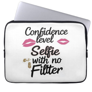 Betrouwbaarheidsniveau – geen selfie-citaat van fi laptop sleeve