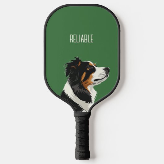 Betrouwbare Australische Herder Pickleball Paddle (Voorkant)