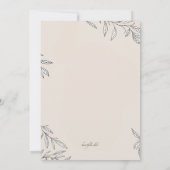 Betrouwbare botanische religieuze uitnodiging (Achterkant)