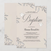 Betrouwbare botanische religieuze uitnodiging (Voorkant / Achterkant)