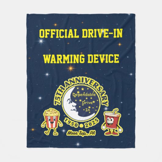 Betrouwbare Drive In Fleece Deken (Voorkant)