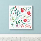 Betrouwbare feestdag - Wees blij Canvas Afdruk (Insitu (Houten vloer))