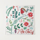 Betrouwbare feestdag - Wees blij Wandkleed (Voorkant (horizontaal))