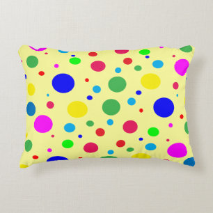 Betrouwbare kleurenpokadot cirkels Accent Pillow Accent Kussen