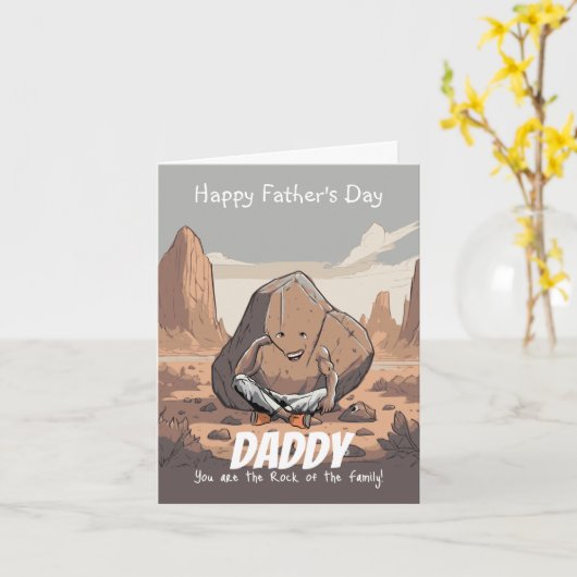 Betrouwbare papa: een Vaderdag-hulde Kaart (Gele Bloem)