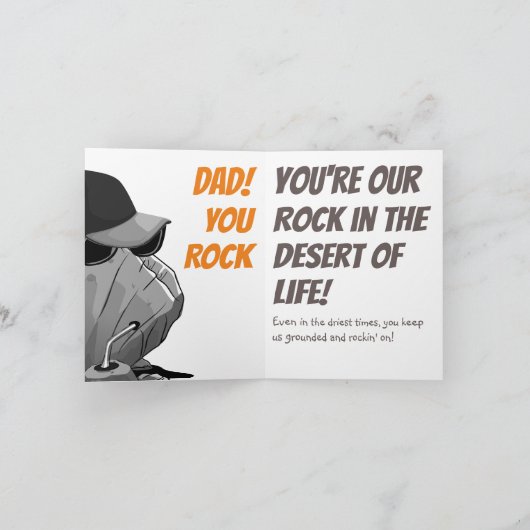 Betrouwbare papa: een Vaderdag tributo Kaart (Binnen)