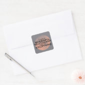 Betrouwbare Relatie Xylophone Square Sticker (Envelop)