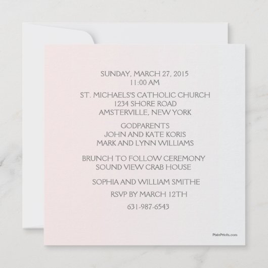 Betrouwbare religieuze uitnodiging (Achterkant)