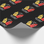 Betrouwbare Sauces Funny Food Pun Dark BG Cadeaupapier (Hoek)