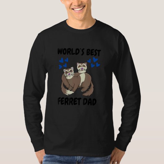 Bets Ferret Dad Pet Ferret 1 T-shirt (Voorkant)