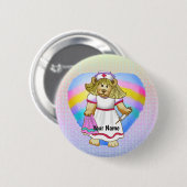 Betsy Bear Verpleegster  Ronde Button 5,7 Cm (Voorkant /achterkant)