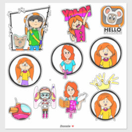 Betsy Blue Sticker set 2