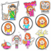 Betsy Blue Sticker set 2 (Voorkant)