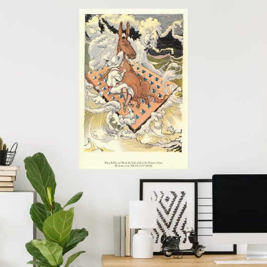 Betsy Bobbin en Hank de Mule adrift Poster (Thuiskantoor)