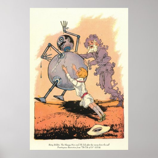 Betsy Bobbin, The Shaggy Man en Tik-Tok Poster (Voorkant)