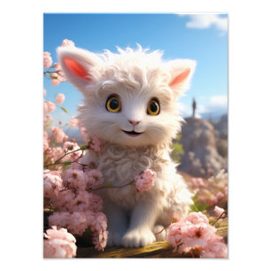 Betsy - De knuffel baby geit Foto Afdruk