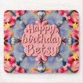 BETSY ~ Floral Birthday Greeting ~ Muismat (Voorkant)