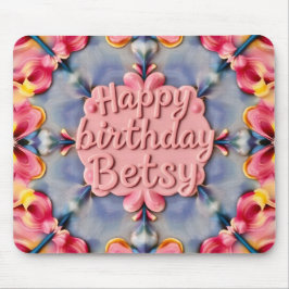 BETSY ~ Floral Birthday Greeting ~ Muismat