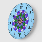 BETSY ~ Gedopte schelpen Fractal ~ Grote Klok (Hoek)