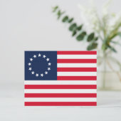 Betsy Ross 13 sterren Amerikaanse vlag Briefkaart (Staand voorkant)