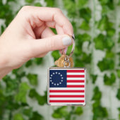 Betsy Ross 13 sterren Amerikaanse vlag Sleutelhanger (Hand)