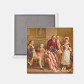 Betsy Ross, 1777 (Amerikaanse Geschiedenis) (USA P Magneet (Voorkant / Achterkant)