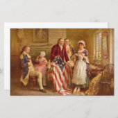 Betsy Ross, 1777 (Amerikaanse geschiedenis) (Veren Briefpapier (Voorkant / Achterkant)