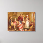 Betsy Ross, 1777 (Amerikaanse geschiedenis) (Veren Canvas Afdruk (Voorkant)