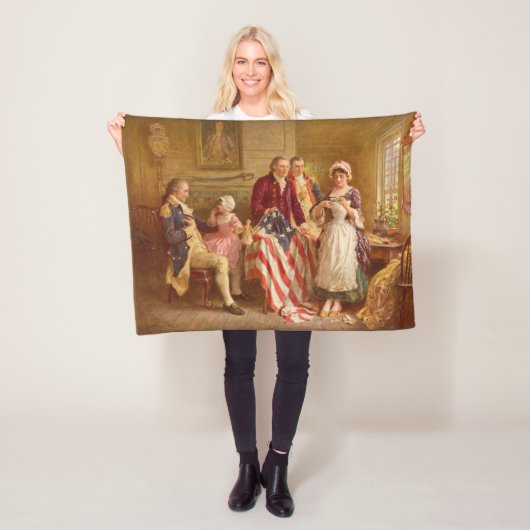 Betsy Ross, 1777 (Amerikaanse geschiedenis) (Veren Fleece Deken (In situ)
