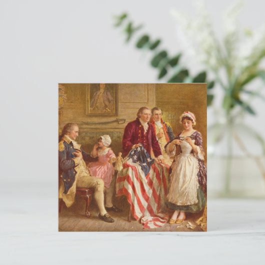 Betsy Ross, 1777 (Amerikaanse geschiedenis) (Veren Kaart (Staand voorkant)