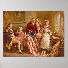 Betsy Ross, 1777 (Amerikaanse geschiedenis) (Veren Poster