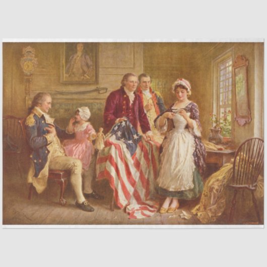 Betsy Ross, 1777 (Amerikaanse geschiedenis) (Veren Tissuepapier (Voorkant)