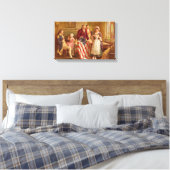Betsy Ross 1777 door Jean Leon Gerome Ferris Canva Canvas Afdruk (Insitu (Slaapkamer))