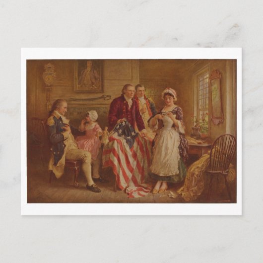 Betsy Ross, 1777, JLG Ferris, c1930 Briefkaart (Voorkant)