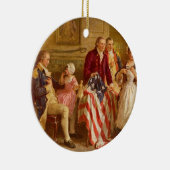 Betsy Ross 1777 van Jean Leon Gerome Ferris Keramisch Ornament (Rechts)