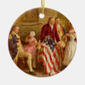 Betsy Ross 1777 van Jean Leon Gerome Ferris Keramisch Ornament (Voorkant)